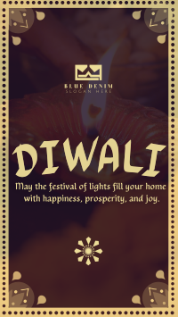 Peaceful Diwali Greeting Instagram Reel Image Preview