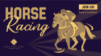 Vintage Horse Racing Facebook event cover Image Preview