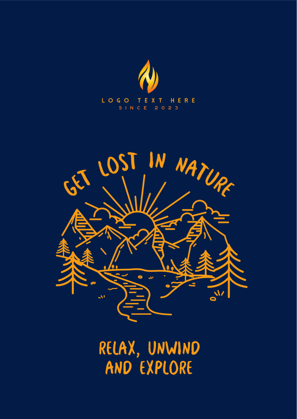 Lost In Nature Flyer Design Image Preview