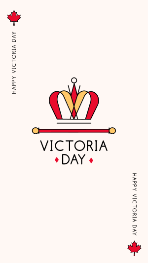 Victoria Day Crown Facebook story Image Preview