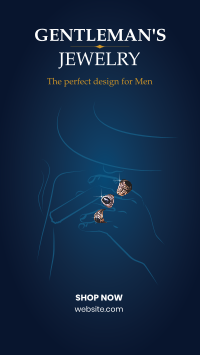 Gentleman's Jewelry Facebook Story Design