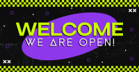 Neon Welcome Facebook ad Image Preview