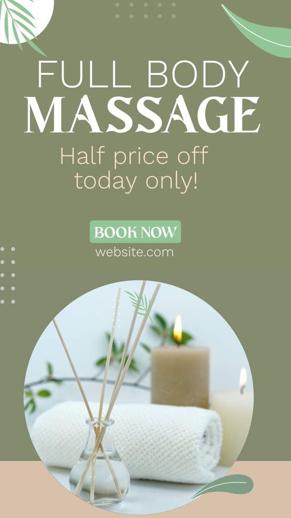 Massage Promo Instagram Story Design Image Preview