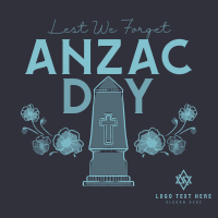 Remembering Anzac Day Instagram Post Design