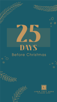 Christmas Countdown Facebook Story Design