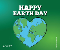 Heart-shaped Earth Facebook post Image Preview