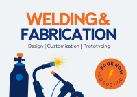 Welding & Fabrication Postcard Design