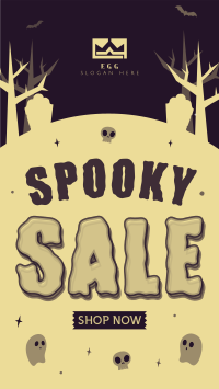 Spooky Ghost Sale Instagram story Image Preview