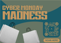 Modern Cyber Monday Postcard Design