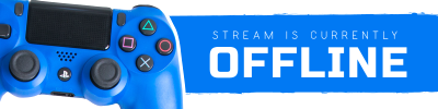 Blue Controller Twitch banner Image Preview