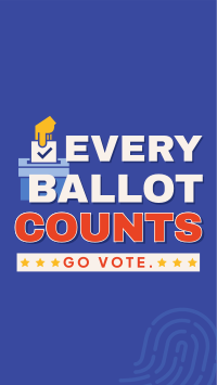 Every Ballot Counts YouTube short Image Preview