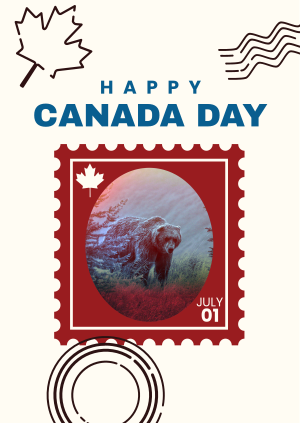 Canada Bear Stamp Poster Image Preview