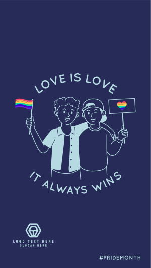 Love is Love Facebook story Image Preview