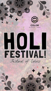 Mandala Holi Festival of Colors Instagram Reel Image Preview