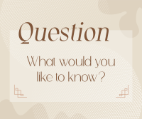 Generic ask me anything Facebook Post Design