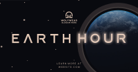 60 Minutes Earth Facebook Ad Design