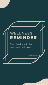 Wellness Self Reminder Instagram Story Design