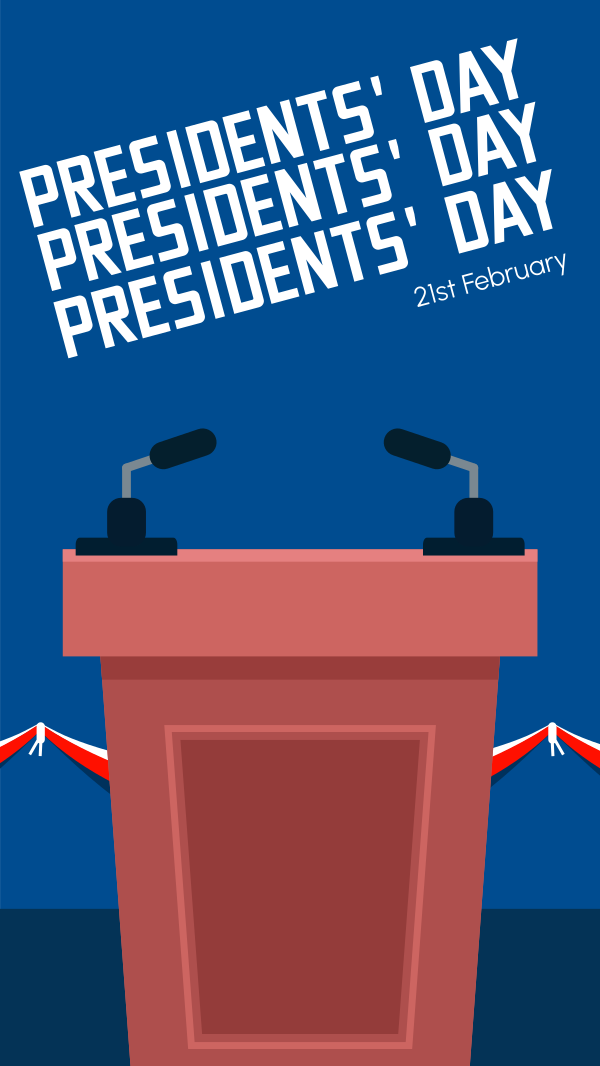 Presidents Podium Instagram Story Design Image Preview