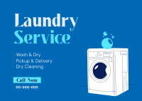 Laundry Service Postcard Image Preview