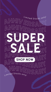 Cheerful Sale on Our Anniversary Instagram Story Design