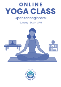 Online Yoga Poster Design