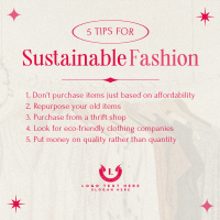 Stylish Chic Sustainable Fashion Tips Linkedin Post Image Preview