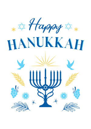 Hanukkah Menorah Flyer Image Preview
