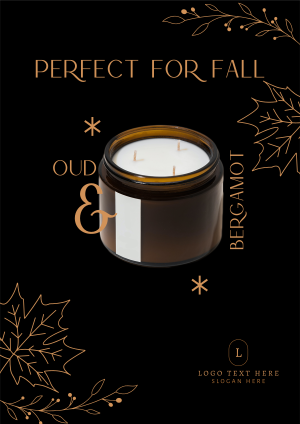 Fall Scented Candle Flyer Image Preview