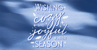 Snow Winter Greeting  Facebook ad Image Preview