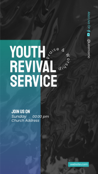 Youth Revival Service Facebook story Image Preview