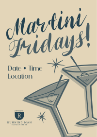 Friday Night Martini Flyer Image Preview