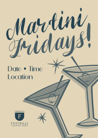 Friday Night Martini Flyer Design