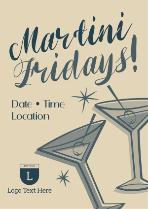 Friday Night Martini Flyer