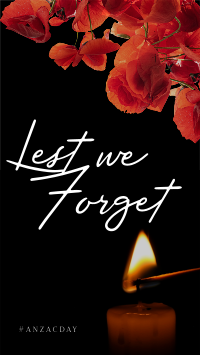 Red Poppies Anzac Day Instagram Story Design