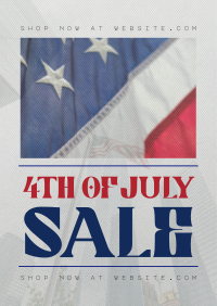 Minimalist 4th of July Sale Poster Image Preview