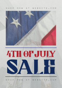 Minimalist 4th of July Sale Poster Preview