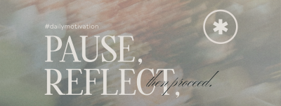 Pause & Reflect Facebook cover Image Preview