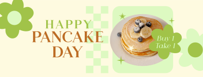 Cute Pancake Day Facebook cover Image Preview