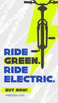 Green Ride E-bike Facebook Story Design
