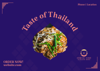 Taste of Thailand Postcard Image Preview