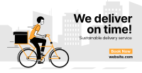 Bicycle Delivery Facebook Ad Design