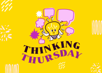 Funky Thinking Thursday Postcard Image Preview