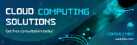 Cloud Computing Solutions Twitter Header Design