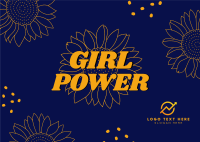Girl Power Postcard Image Preview
