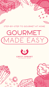 Gourmet Food Vlog TikTok Video Image Preview