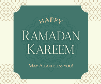 Happy Ramadan Kareem Facebook Post Design