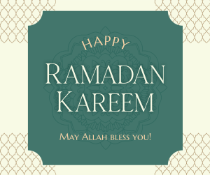 Happy Ramadan Kareem Facebook post Image Preview