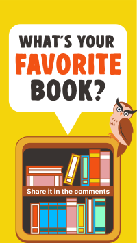 Q&A Favorite Book TikTok video Image Preview