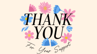 Floral Thank You Animation Image Preview