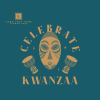 Kwanzaa African Mask  Instagram Post Design